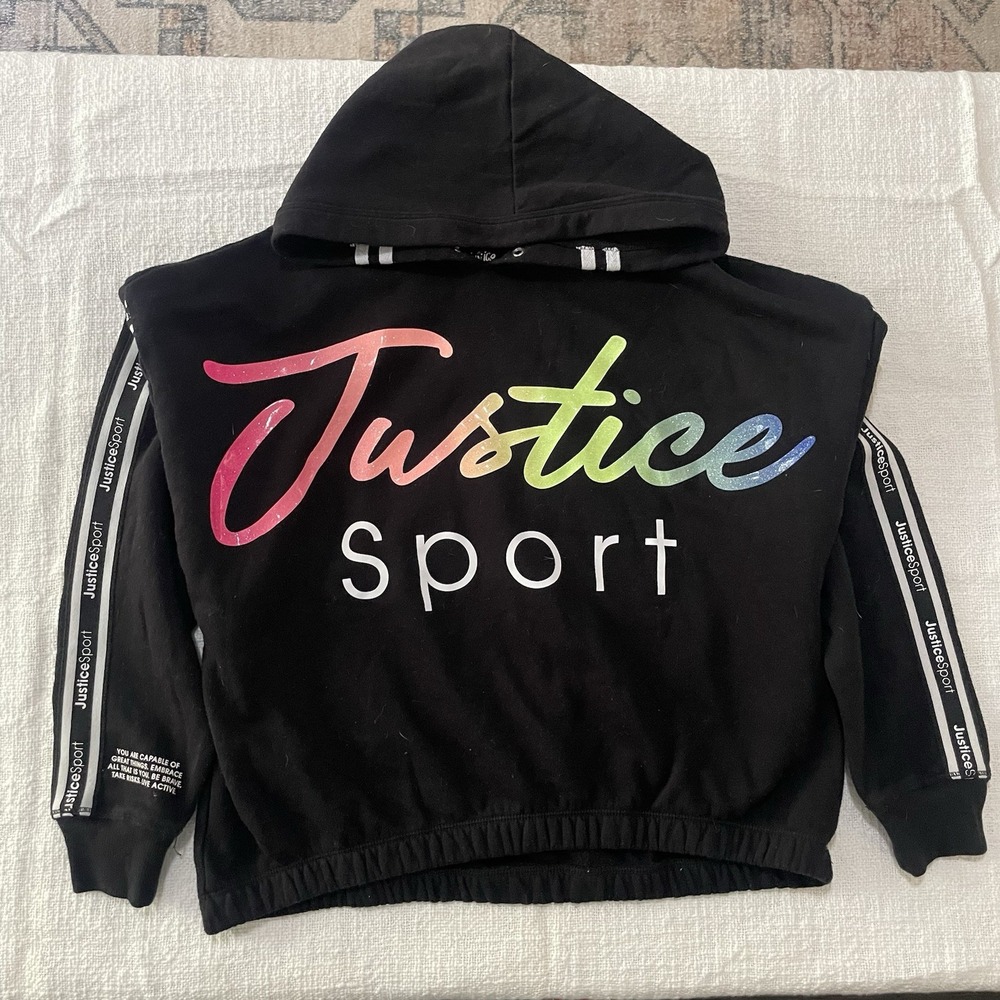 Justice Girls Youth size 16/18 XL hoodie by Justice Sweatshirt Neon School